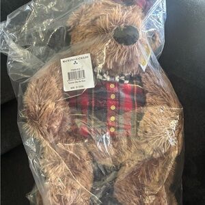 Mackenzie-Childs Tartastic Mac The Bear Plush Rare Vintage Collectible NWT